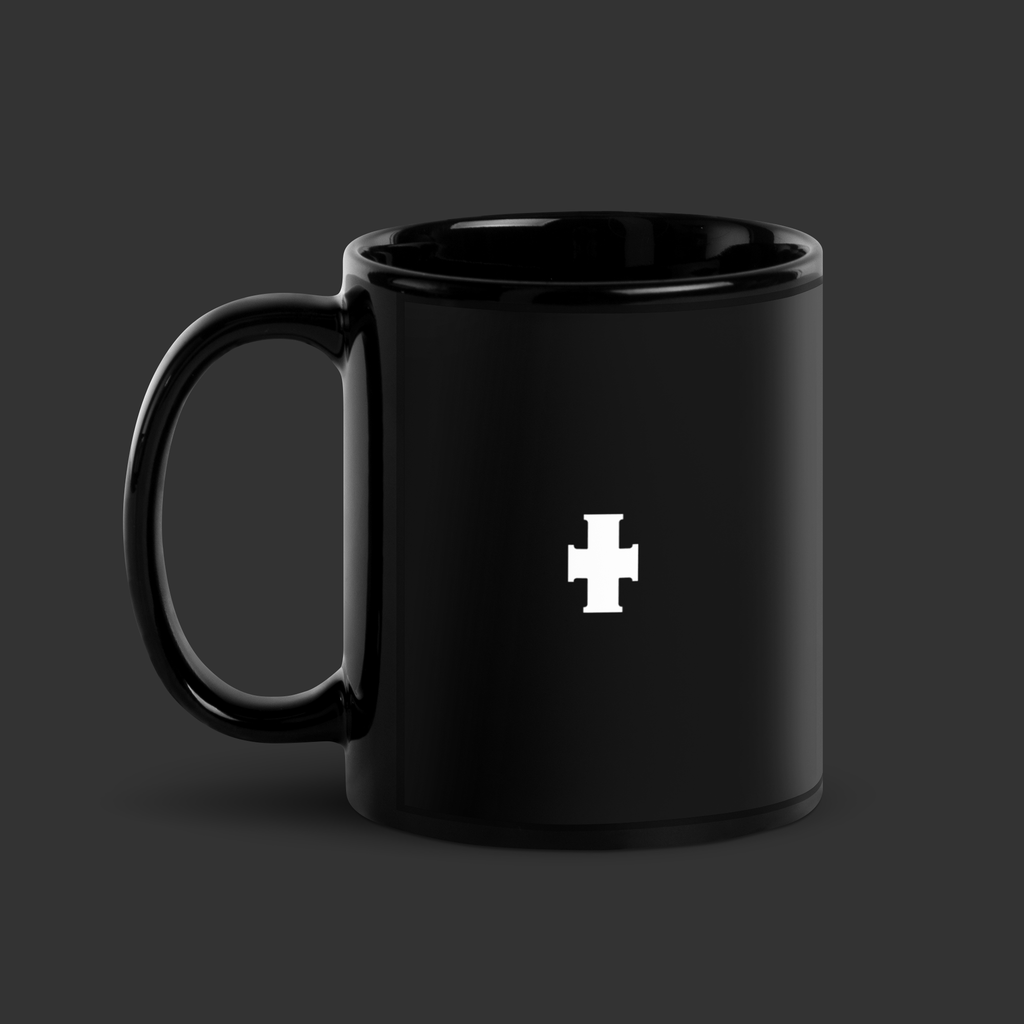 Guild Issue Cross Mug — Black